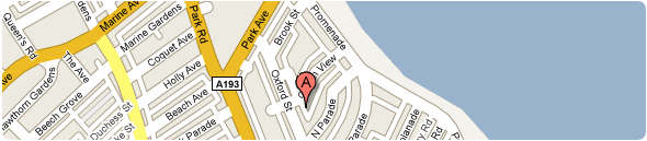 location map for Keens Tyres and Garage Services, Whitley Bay, Tyne & Wear